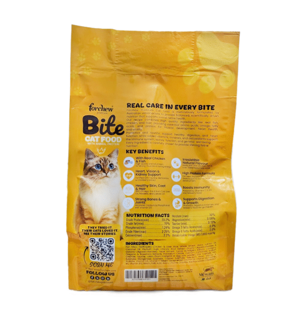 forchew bite cat food 1.2kg